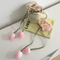 Miniatyrbild 10 av 10: Tulip Flower Gummiband Head Wear ROSA pink