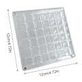 Miniatyrbild 1 av 10: Magnetisk Seashell Display Box Seashell förvaringsbox 36 GRID 36 36 grid