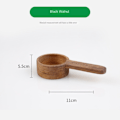 Miniatyrbillede 3 af 8: Kaffeske af træ Køkken Måleskeer SORT VALNØD SBlack Walnut