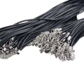 Miniatyrbilde 4 av 8: 50 stk Halskjede String Tau Skinn Vokset Cord Chain KAFFE Coffee