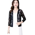 Miniatyrbillede 1 af 10: Dame cardigan Aircondition skjorte SORT XL Black XL