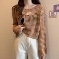 Pikkukuva 1 / 10: Ontot puserot Neulepusero KHAKI khaki