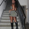 Miniatyrbillede 8 af 9: Plisseret kort kjole Slim Fit Suspender L L
