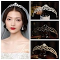 Miniatyrbillede 10 af 10: Hårbånd Brude Tiaras Krone SORT Black