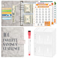 Miniatyrbillede 1 af 10: 100 Days Savings Challenge Saving Challenge Binder GRÅ Grey