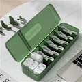 Miniatyrbild 5 av 10: Kabelförvaringsbox Laddare Sladd Organizer TRANSPARENT GRÖN Transparent Green