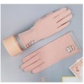 Miniatyrbillede 7 af 10: Anti-UV Bomuldshandsker Anti-skrid solhandsker PINK pink