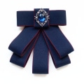 Pikkukuva 1 / 8: Rusetti Bowknot rintakorut SININEN&PUNAINEN Blue&red