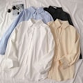 Miniatyrbillede 10 af 10: Hvid løs skjorte damebluse HVID M White M