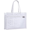 Miniatyrbillede 1 af 9: Tote Skoletaske Tutorial Taske HVID White