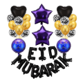 Miniatyrbild 1 av 9: Eid Mubarak Ballonger Bokstavsfolieballonger 06 06