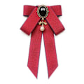 Pikkukuva 1 / 9: Rusetti Bowknot rintakorut WINE RED Wine red