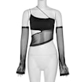 Miniatyrbillede 1 af 10: Slimfitting Suspender Hollow Out Mesh Vest L L