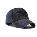 Pikkukuva 1 / 10: Kirjonta Baseball-lippikset Distressed Haalistunut Casquette MUSTA black
