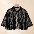 Miniatyrbilde 4 av 10: Rose Jacquard Polyester Sjal Solbeskyttelse Skjerf APRIKOS Apricot