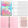 Pikkukuva 7 / 10: 100 Days Savings Challenge Savings Money Binder MUSTA Black