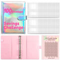 Pikkukuva 7 / 10: 100 Days Savings Challenge Savings Money Binder SILVER Silver
