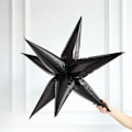 Miniatyrbillede 1 af 10: 12 stk Explosion Star Ballon Starburst Balloner SORT black