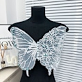 Miniatyrbilde 4 av 10: Butterfly Patch Clothes Patches SORT B ​​B Black B-B