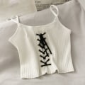 Miniatyrbild 6 av 10: Crop Top Stickad Camis GUL yellow