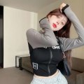 Miniatyrbillede 8 af 10: Langærmet tee cropped top GRÅ XL Gray XL