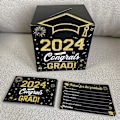Miniatyrbillede 8 af 10: 2024 Graduation Season Message Box Layout for dimissionsceremoni purple