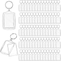 Miniatyrbilde 1 av 2: Akrylbilde-nøkkelring Klar Bilde Nøkkelring Bulk Foto