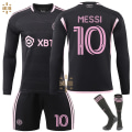 Miniatyrbillede 1 af 2: Inter Miami CF Udebanefodbold Langærmet Trøje Nr. 10 Messi Adult XS