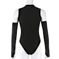 Pikkukuva 3 / 10: Turtleneck Cutout Onesie Off-shoulder Pitkähihainen Onesie MUSTA black M