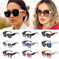 Miniatyrbillede 5 af 10: Cat Eye Solbriller Firkantede Solbriller LEOPARD-TE LEOPARD-TE Leopard-Tea