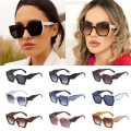 Miniatyrbillede 5 af 10: Cat Eye Solbriller Firkantede Solbriller SORT-SORT SORT-SORT Black-Black