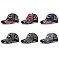 Pikkukuva 10 / 10: Kirjekirjonta Baseball-lippikset Distressed Haalistuneet Hatut NAVY navy