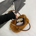 Miniatyrbillede 10 af 10: Capibala Crossbody Taske Capybara Plys Rygsæk Tote Bag