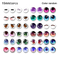 Pikkukuva 1 / 10: 20kpl/10paria Silmät Askartelu Silmät Nukke kristallisilmät 15MMCOLOR 15mmcolor random