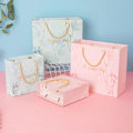Miniatyrbillede 8 af 9: Blomstergavepose Papirpose PINK L L Pink L-L