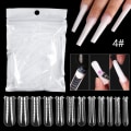 Miniatyrbillede 1 af 10: 120 stk/pose søm dobbelt form falske neglespidser 04-120 stk/pose 04-120PCS/BAG