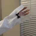 Miniatyrbilde 7 av 7: Sløyfe cropped topp langermet t-skjorte L L