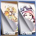 Miniatyrbild 10 av 10: Professionell skissbok ritpapper A4-01 A4-01 A4-01