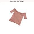 Miniatyrbillede 2 af 10: Off-shoulder bluser One-line skulderhals SORT black