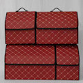 Miniatyrbillede 1 af 10: Trunk Organizer Box Værktøj Opbevaringstaske MØRKE RØD dark red