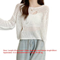 Miniatyrbillede 2 af 10: Udhulede bluser Fishnet Pullover KHAKI khaki