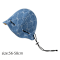 Pikkukuva 2 / 10: Kiristysnyöri Bucket Hat Japanilainen aurinkohattu SININEN blue