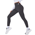 Miniatyrbillede 9 af 10: Ni-punkts højtaljede Yogabukser Cykelleggings SORT L2 2 black L2-2