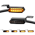 Miniatyrbillede 1 af 6: 1 par universelle blinklys Miniblinklys LED-blinklys