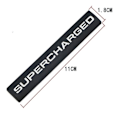 Miniatyrbild 4 av 5: 2st metall Supercharged logotyp Bilemblem Auto Badge Bakre Trunk