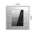 Miniatyrbillede 2 af 10: Touch Sensor Switch Lyskontakt 2 GANG 2 GANG 2 Gang