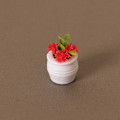 Miniatyrbillede 1 af 10: Dukkehus Miniature Plastic Simulation Vase RØD Red