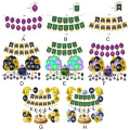 Miniatyrbilde 2 av 10: 1 sett Eid Mubarak Banners Bunting Latex Balloon C C