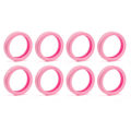 Pikkukuva 1 / 10: 8 kpl / set Matkalaukkujen pyörän kengät Matkalaukun pyörien suoja Pink 8Pcs-8Pcs