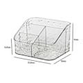 Miniatyrbillede 1 af 10: 1 Stk Kosmetik Opbevaringsboks Desktop Opbevaring Case Rack 4 GRIDS 4 4 Grids